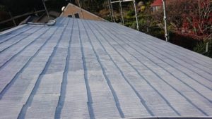 館山市にて屋根の塗装工事